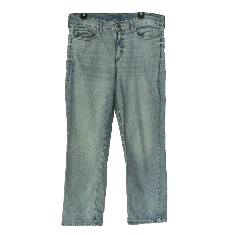 Banana Republic Light Wash Jeans Cotton High Waist Straight Leg Ankle Fit Denim